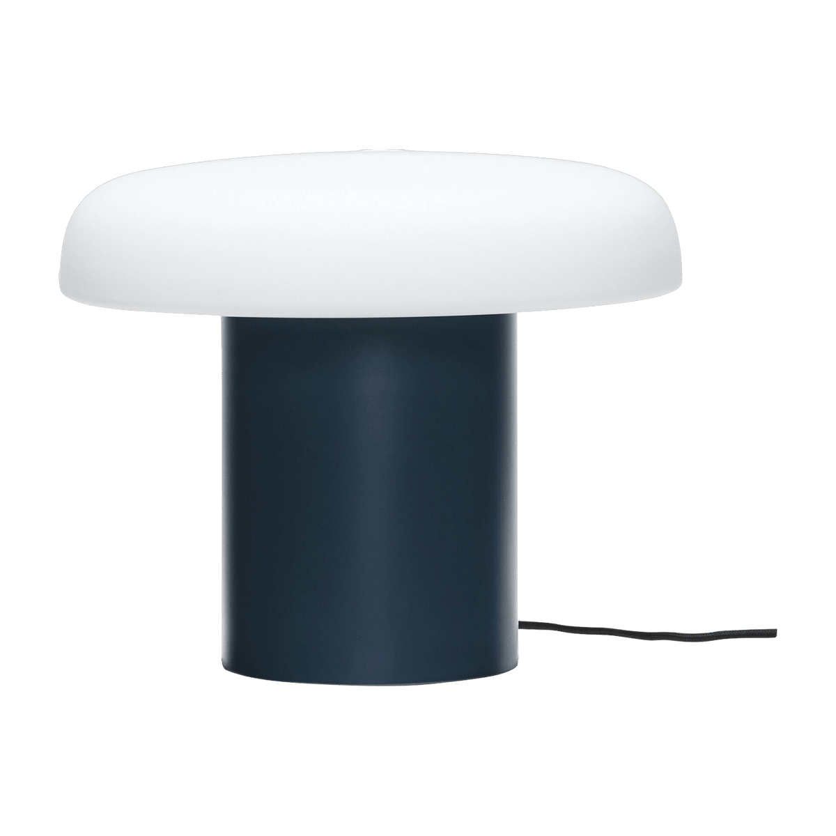 Lampe de table en verre bleu foncé Ateliers - Hübsch - The Cool Republic