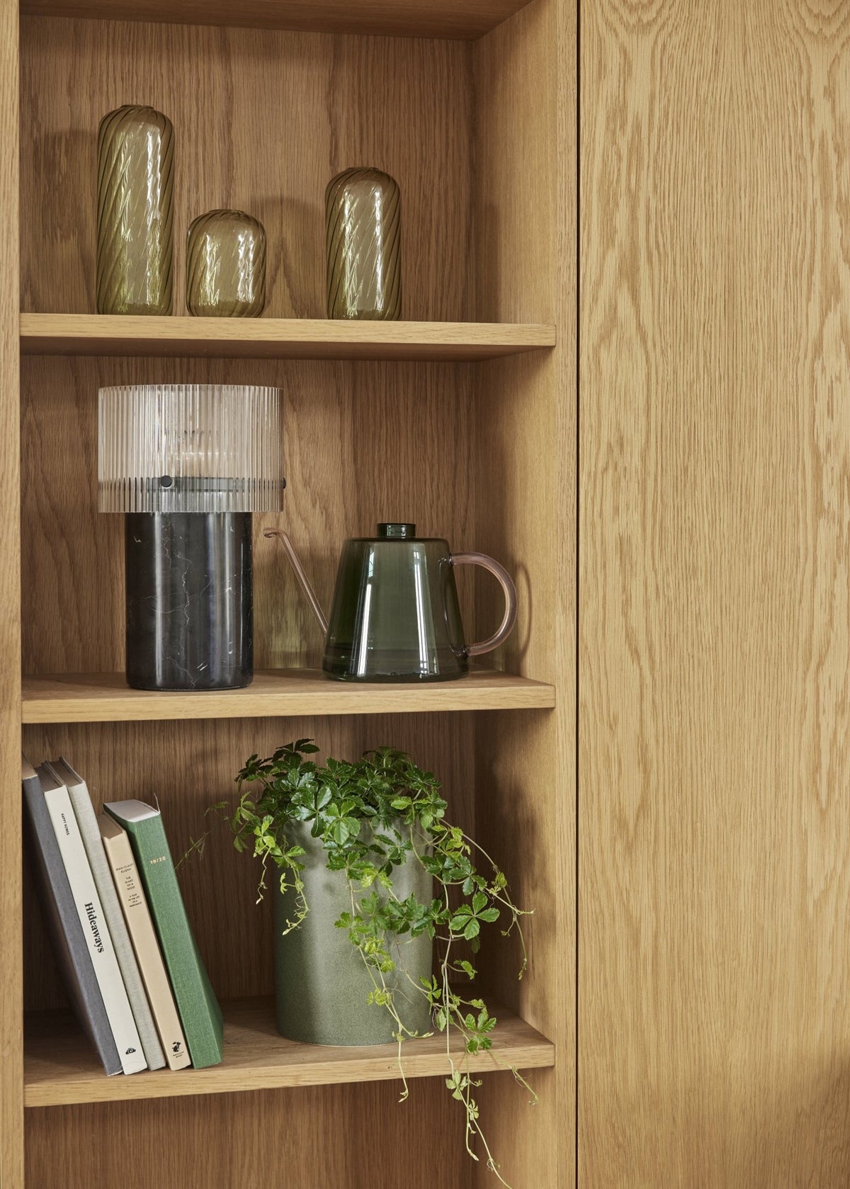 Glass table lamp and marbre Revolve - Hübsch - The Cool Republic
