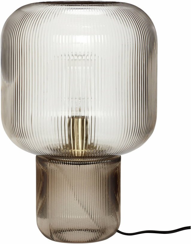 Lampe de table en verre fumé - Hübsch - The Cool Republic