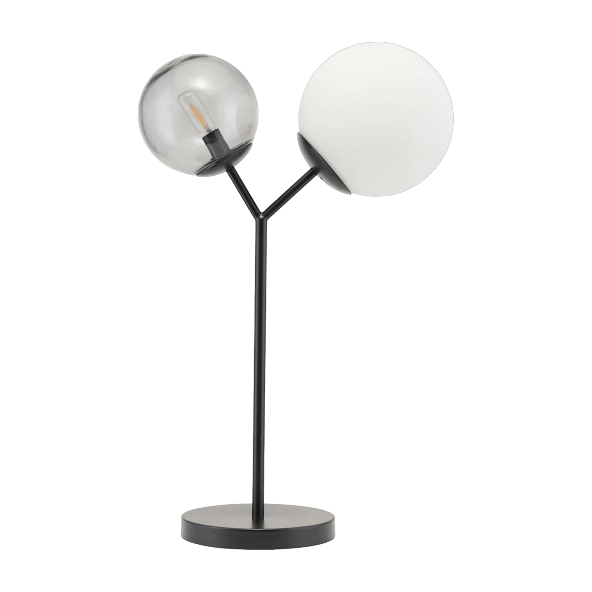 Lampe de table en verre noire Twice - House Doctor - The Cool Republic