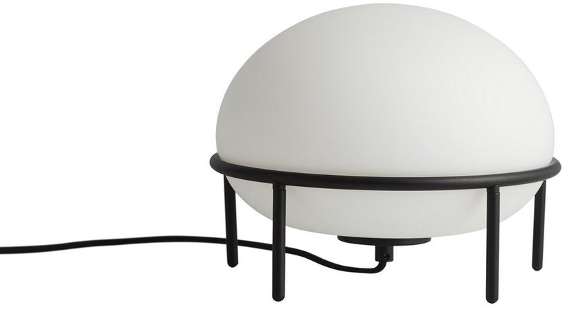 Lampe de table en verre opale 22 x 24 cm Pump - Woud - The Cool Republic