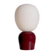 Lampe de table en verre rouge 18,4x33,5cm Buddy - Belid - The Cool Republic