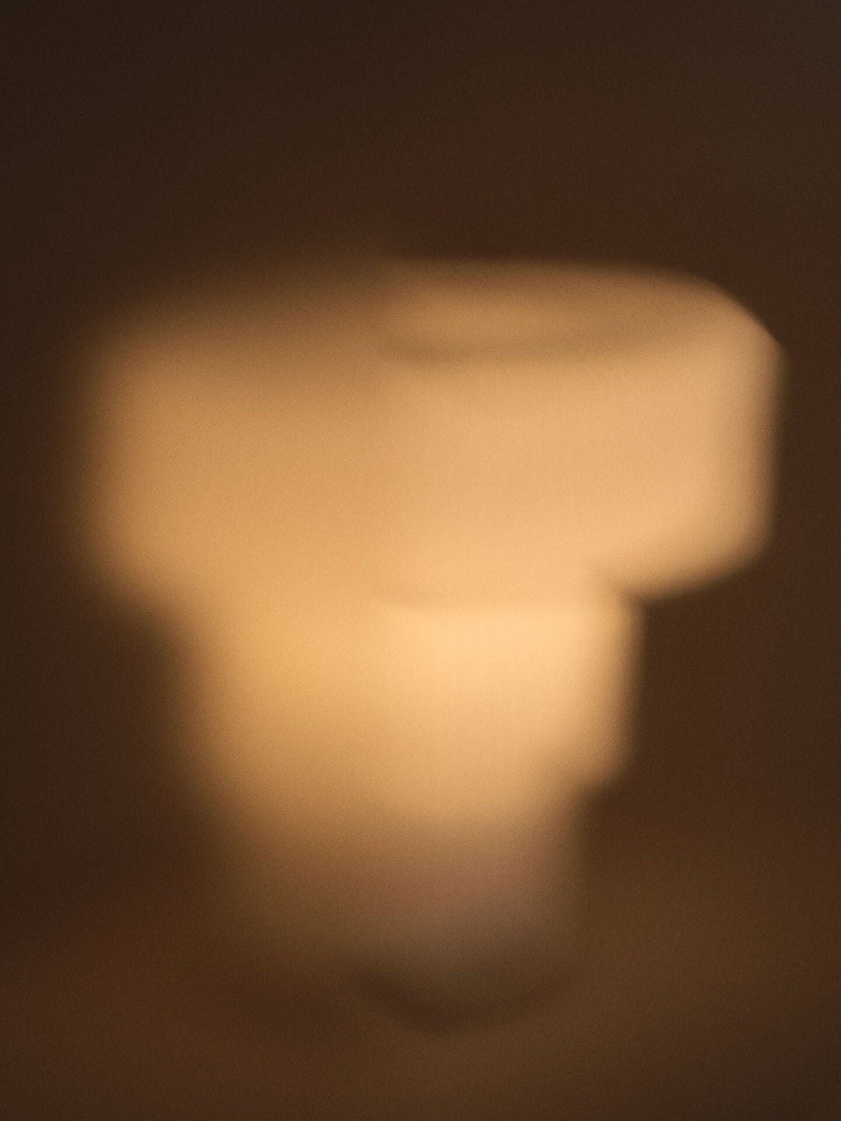 Table lamp in white blown glass and chrome-plated steel 28 x 28 cm Ripple - Ferm Living - The Cool Republic