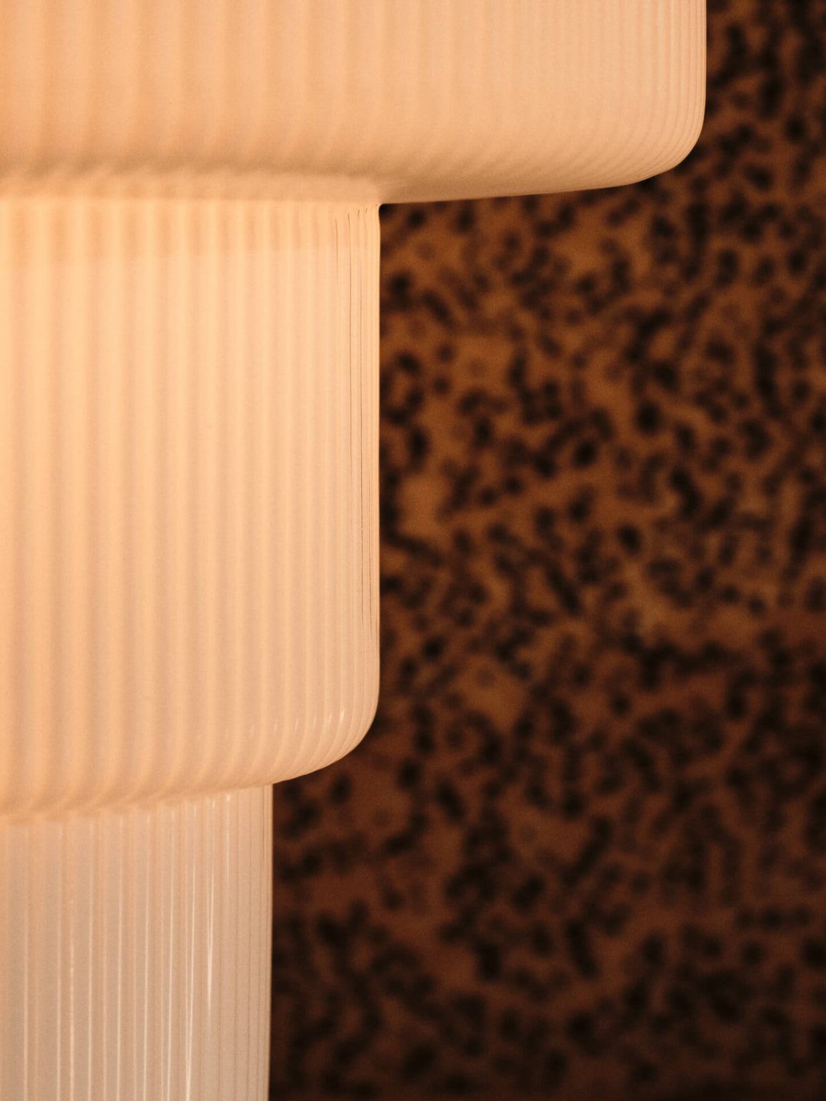 Table lamp in white blown glass and chrome-plated steel 28 x 28 cm Ripple - Ferm Living - The Cool Republic