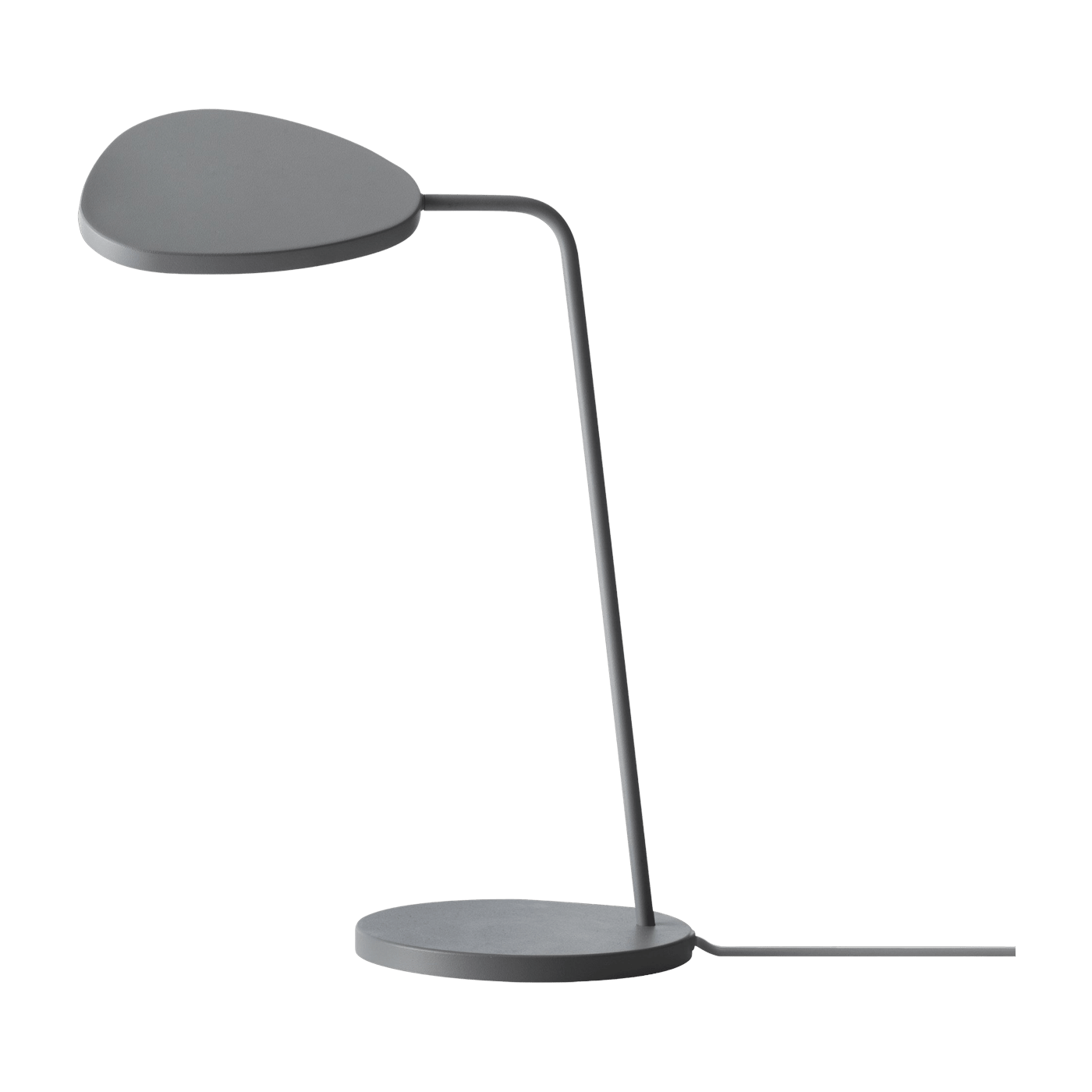 Lampe de table grise 41,5 cm Leaf - Muuto - The Cool Republic