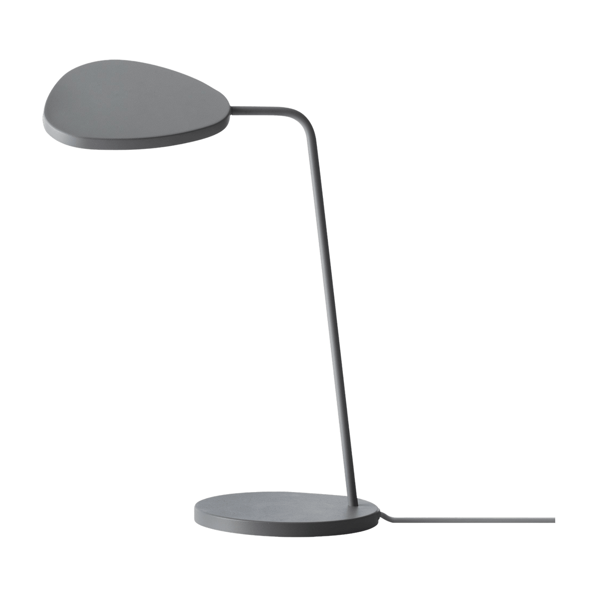 Lampe de table grise 41,5 cm Leaf - Muuto - The Cool Republic