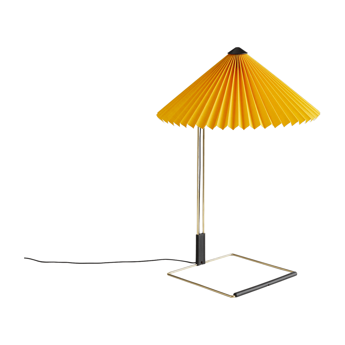 Lampe de table jaune et laiton Matin - HAY - The Cool Republic