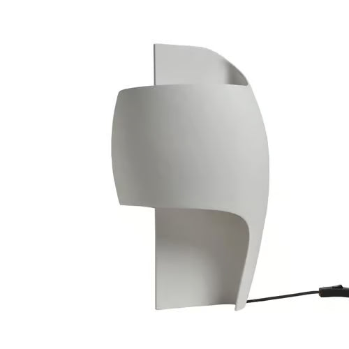 Lampada design in cemento e alluminio bianco Lampada B - DCW Editions