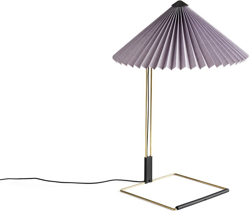 Lampe de table lavande et laiton 38 x 52 cm Matin - HAY - The Cool Republic
