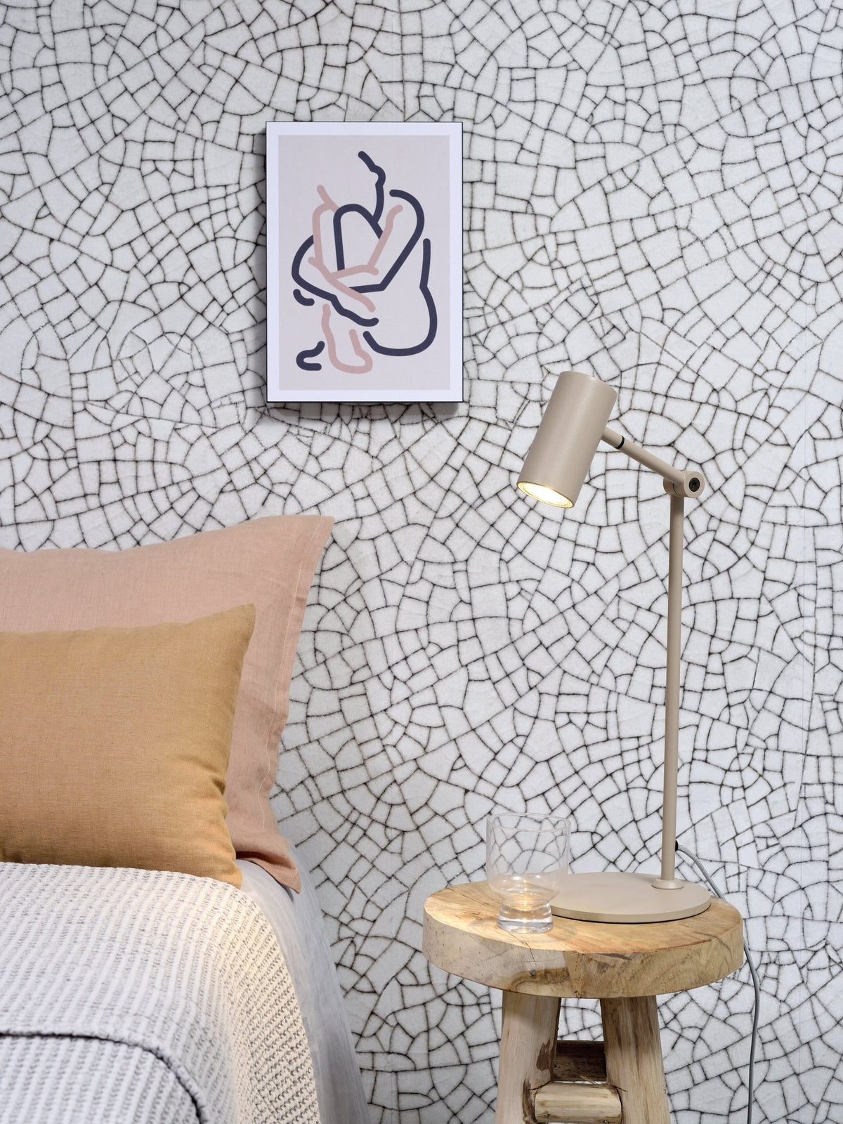 Lampe de table led en fer sable 16x40 cm Montreux - It's about Romi - The Cool Republic