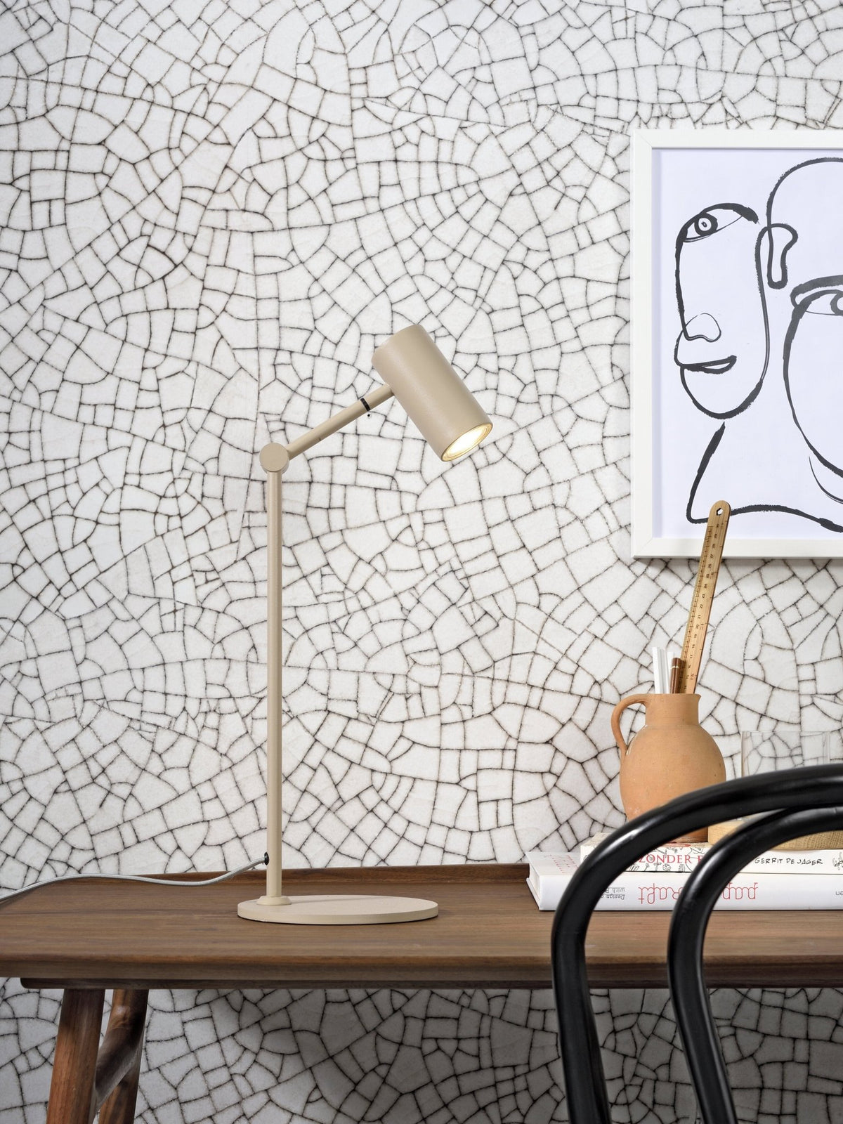 Lampe de table led en fer sable 16x40 cm Montreux - It's about Romi - The Cool Republic