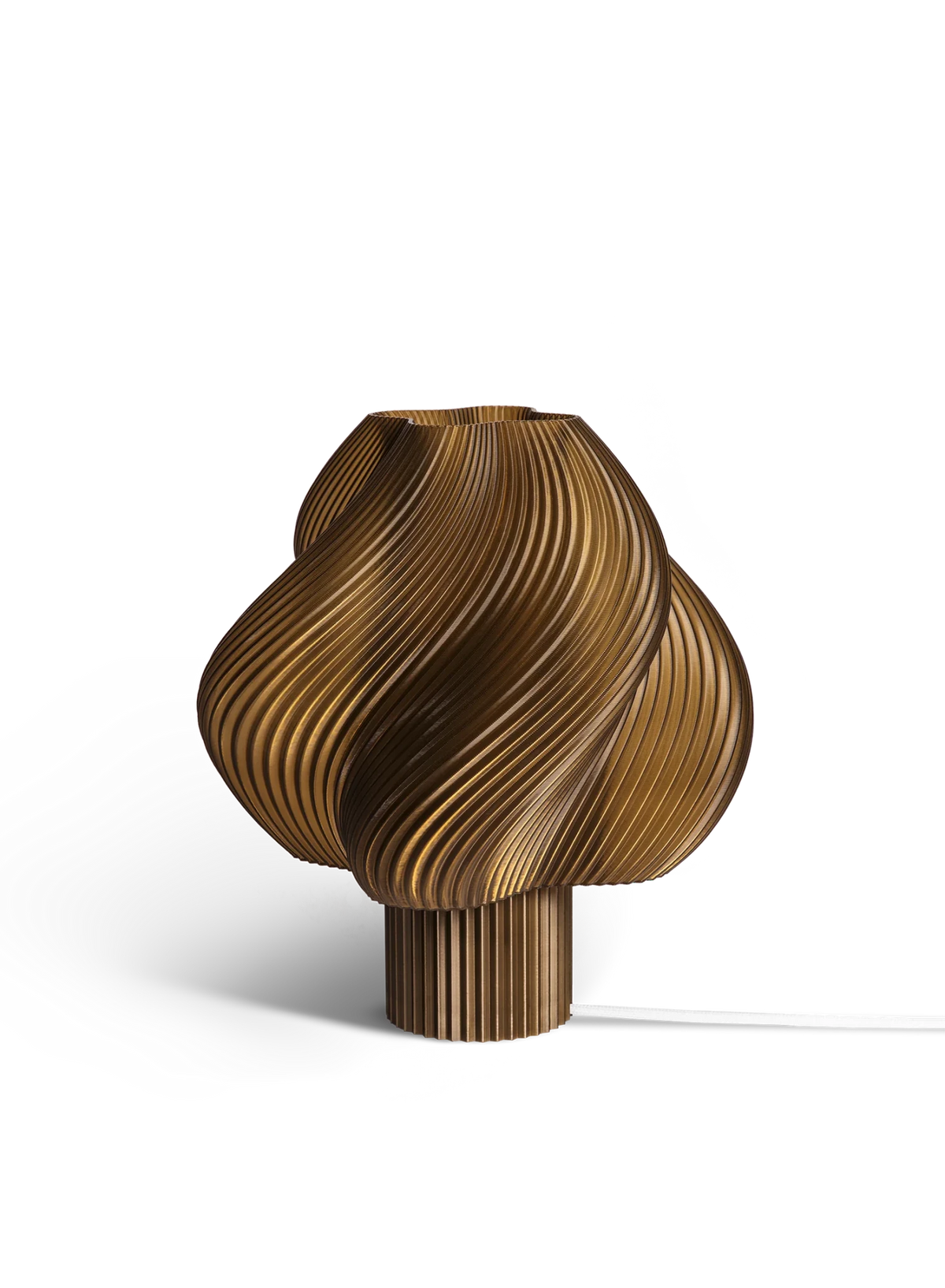 Lampe de table marron caramel 26 cm Soft serve regular - Crème Atelier - The Cool Republic
