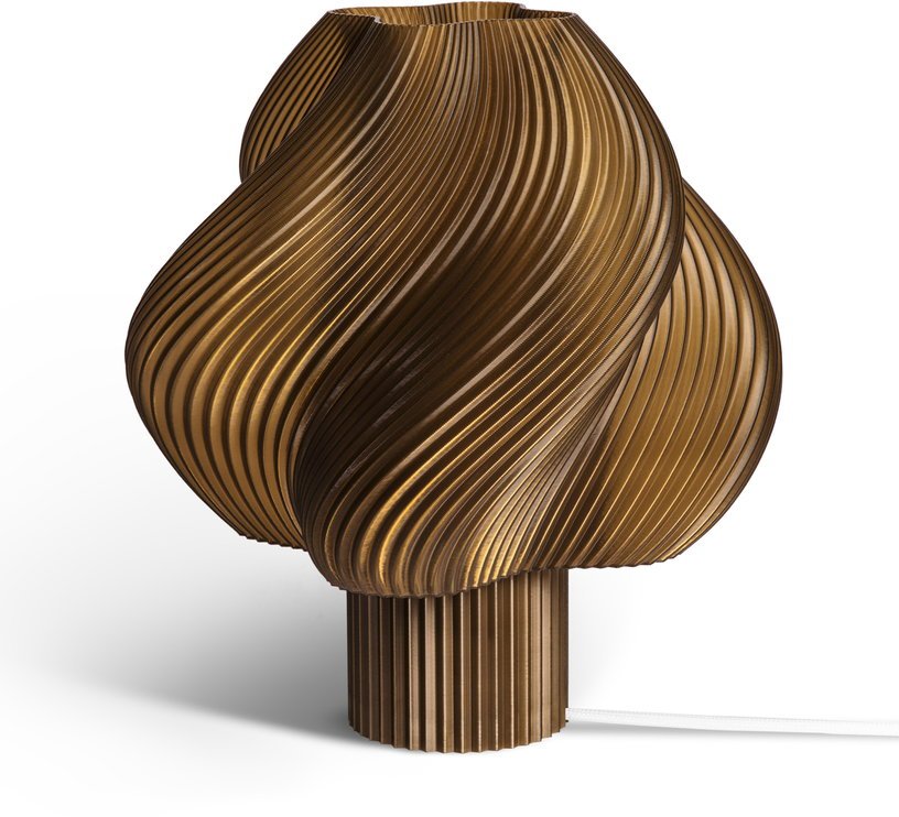 Lampe de table marron caramel 34 cm Soft serve grande - Crème Atelier - The Cool Republic