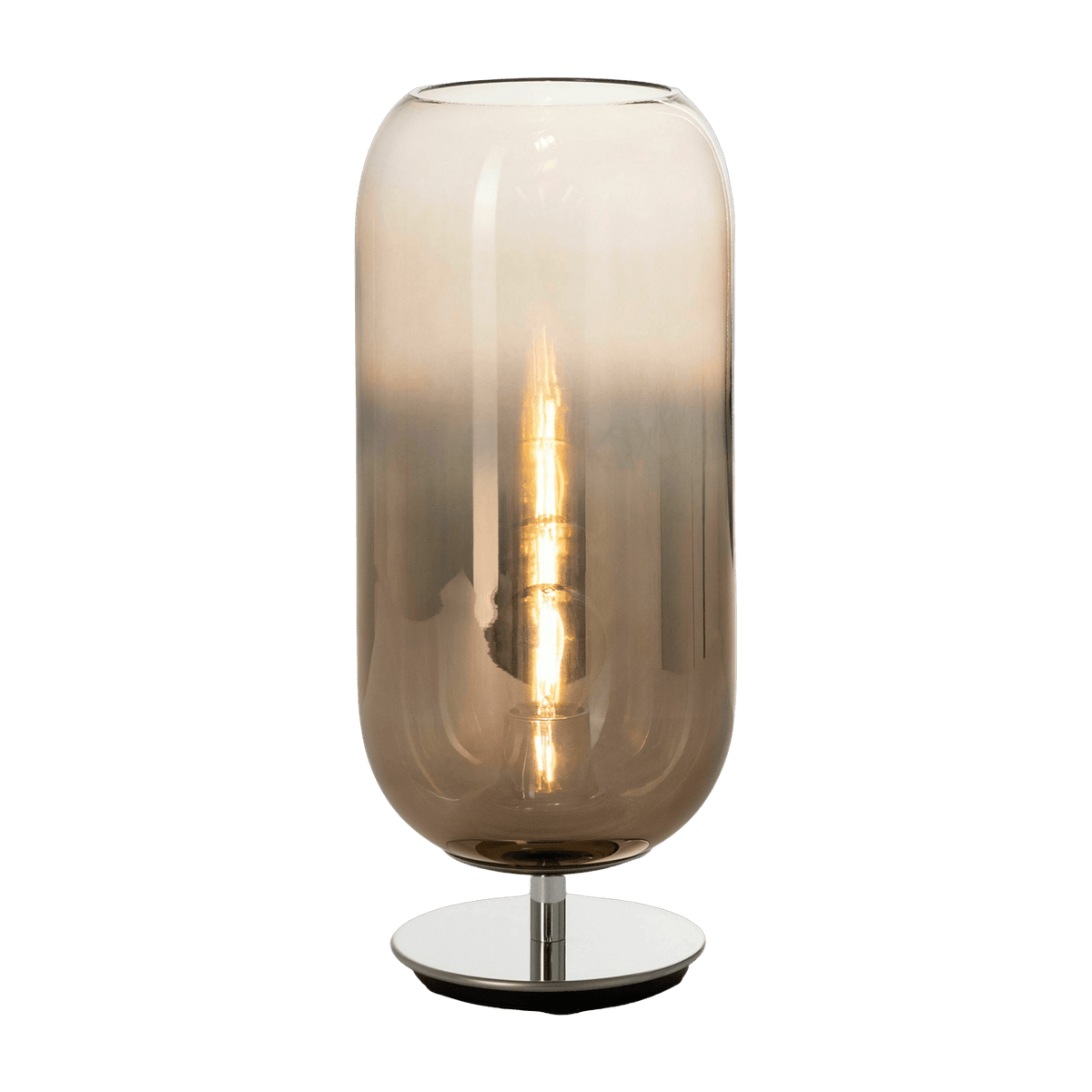 Lampe de table marron cuivrée Gople - Artemide - The Cool Republic