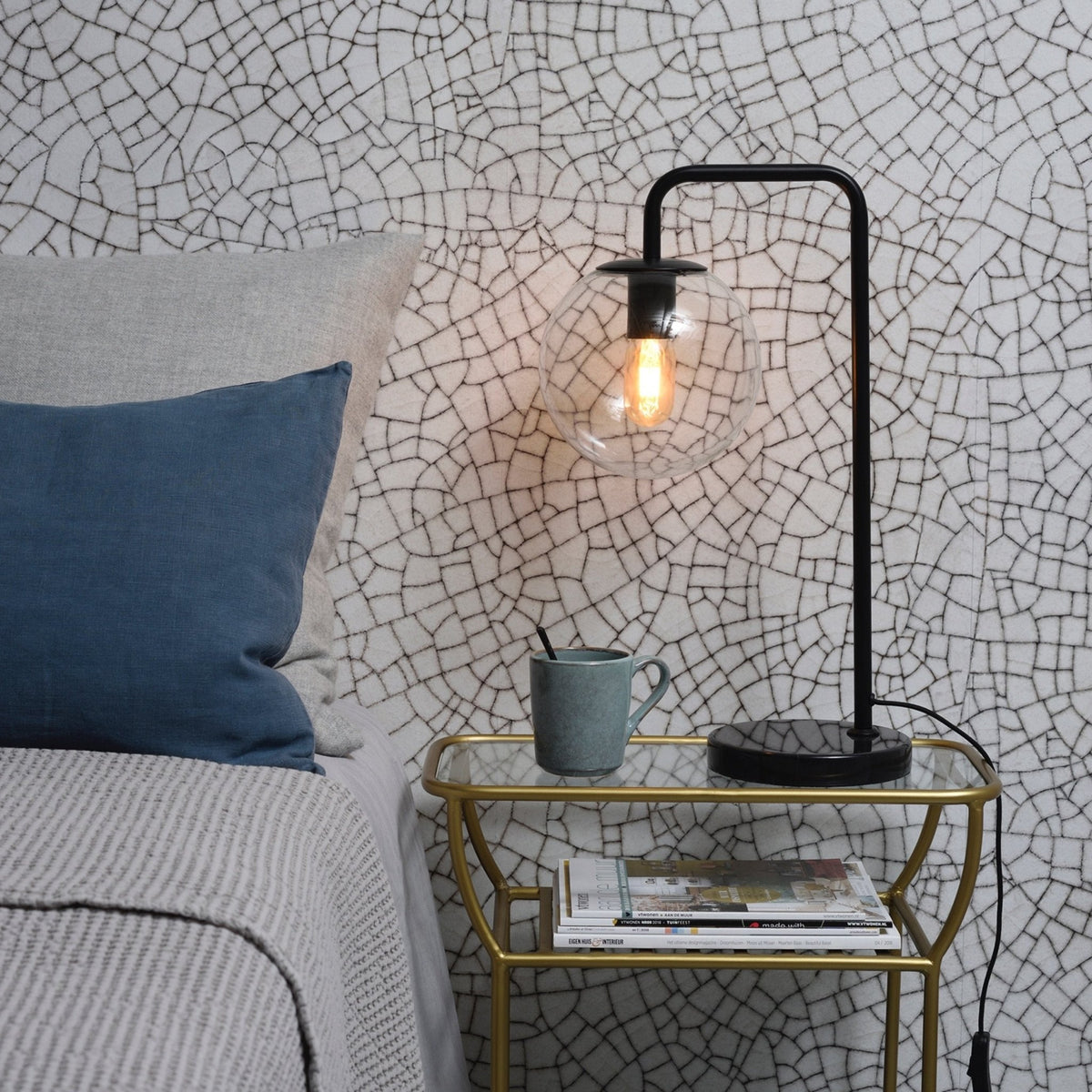 Lampe de table noire 32,5 x 53 cm Warsaw - It's about Romi - The Cool Republic