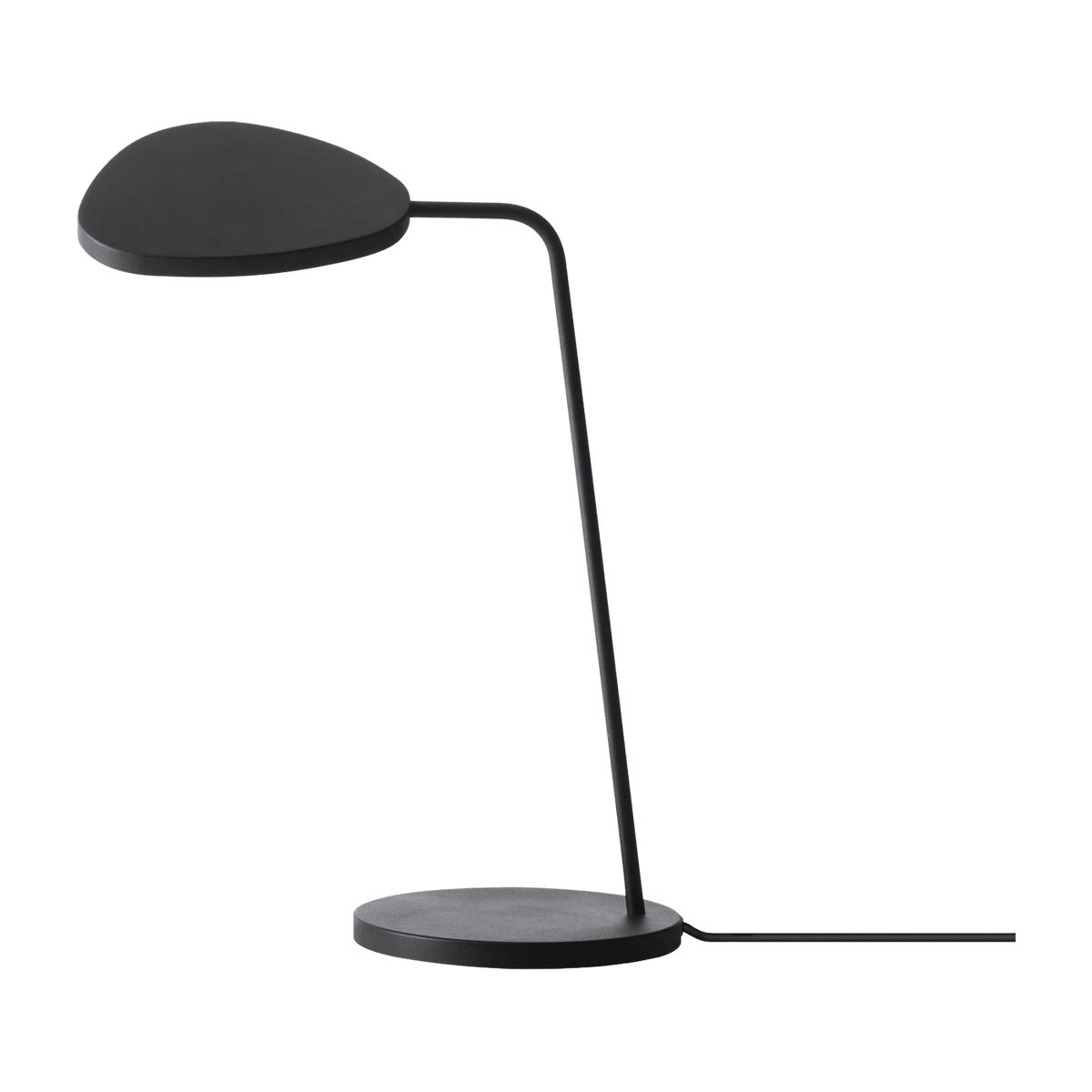 Lampe de table noire 41,5 cm Leaf - Muuto - The Cool Republic