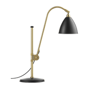 Lampe de table noire base dorée en laiton BL1 - Gubi - The Cool Republic