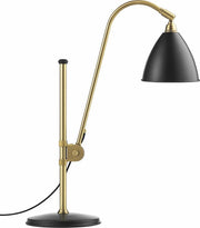Lampe de table noire base dorée en laiton BL1 - Gubi - The Cool Republic