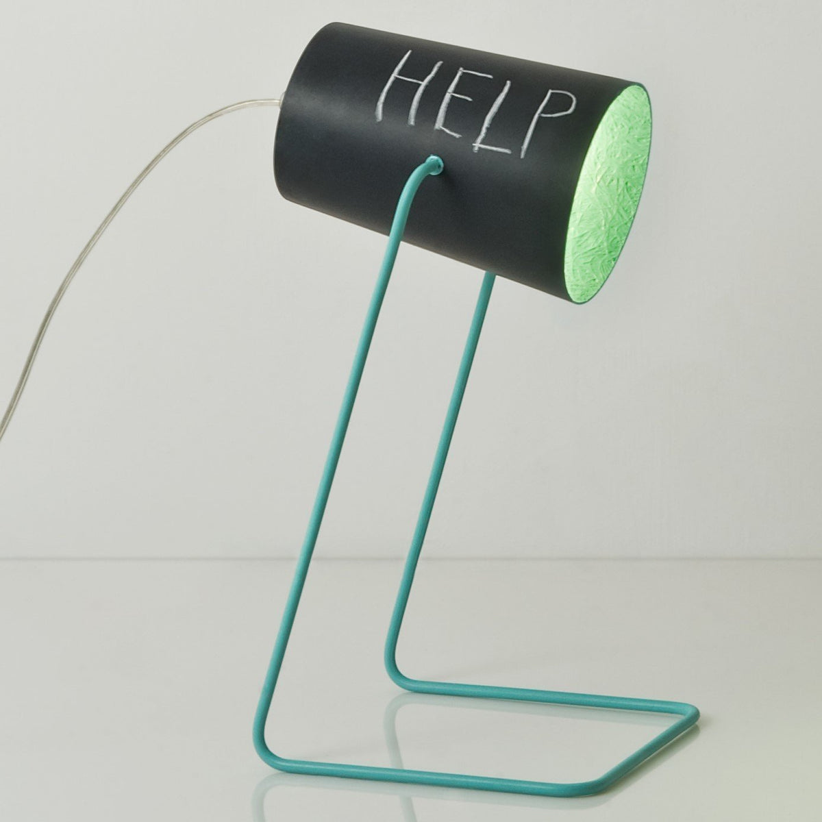 Lampe de table noire et rouge 31 cm Paint T Lavagna - In-es.artdesign - The Cool Republic