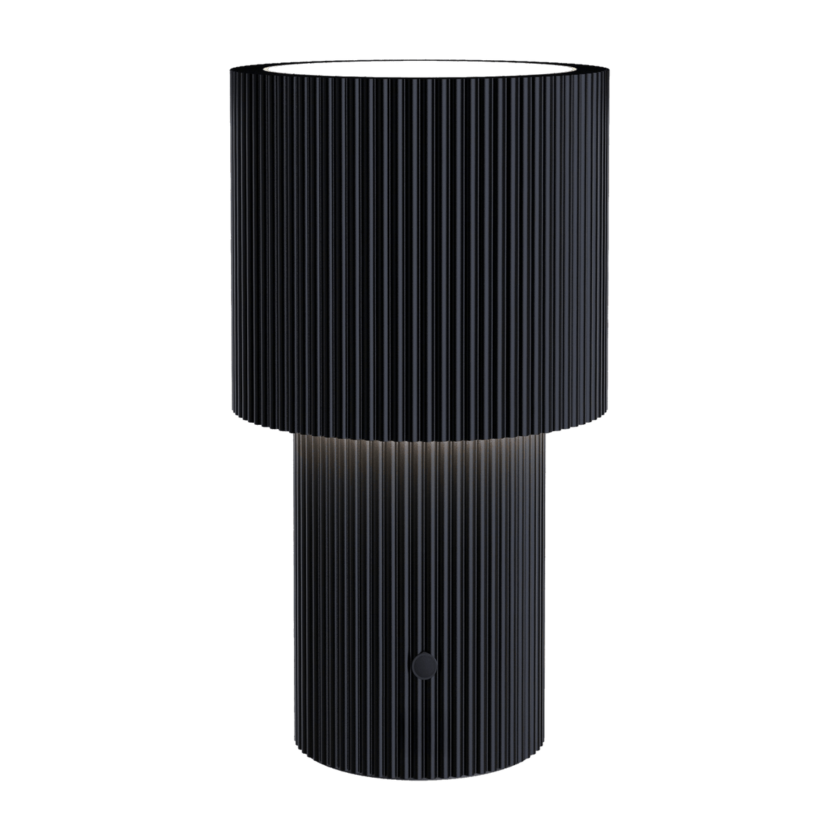 Lampe de table portable en aluminium noir 12,2x22,1cm Iluma - Herstal - The Cool Republic