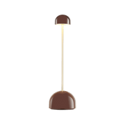 Lampe de table portable en polycarbonate chocolat 9x31cm Sips - Marset - The Cool Republic