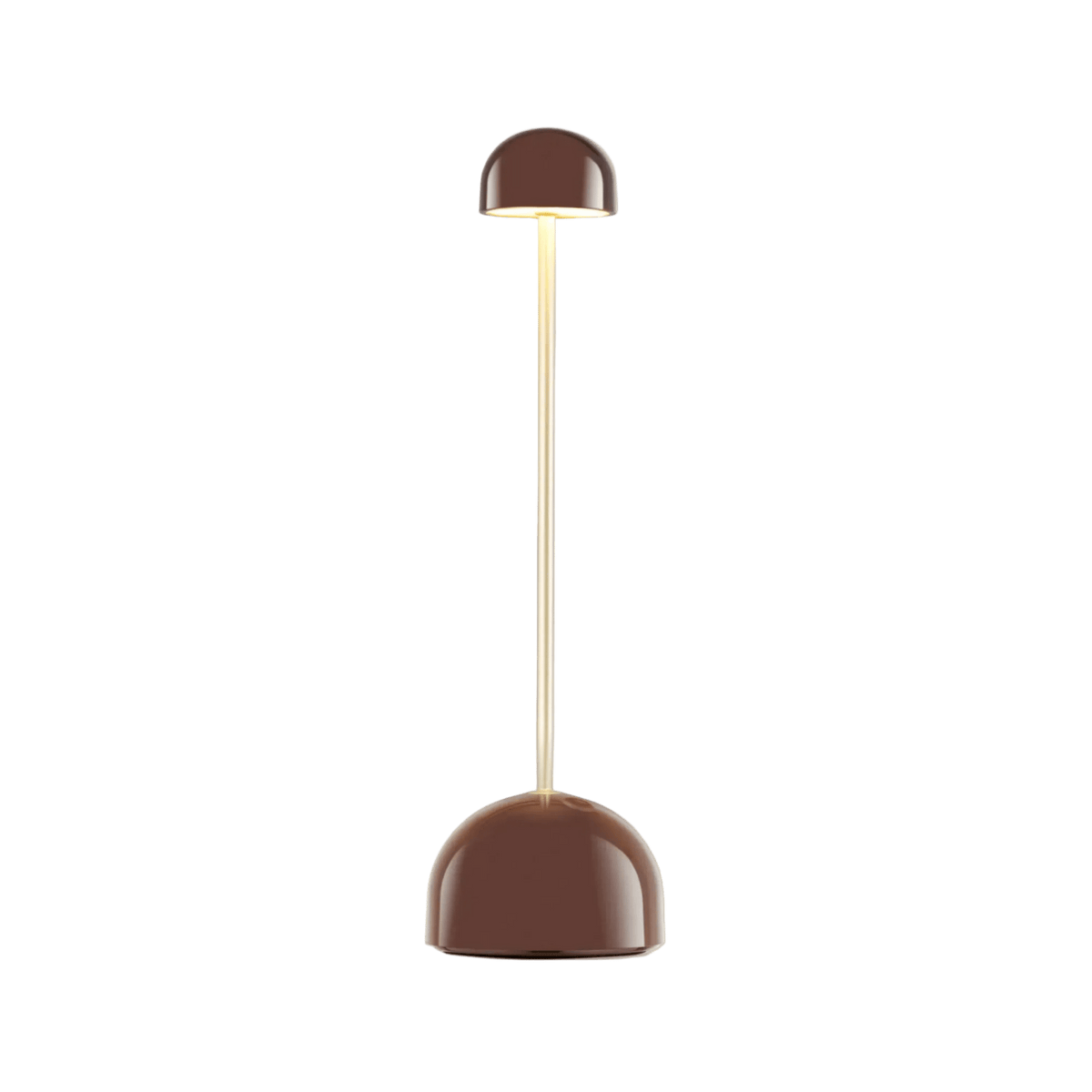 Lampe de table portable en polycarbonate chocolat 9x31cm Sips - Marset - The Cool Republic