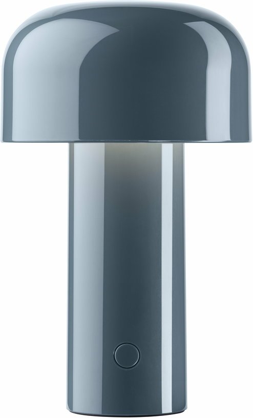 Lampe de table rechargeable design bleu gris Bellhop - Flos - The Cool Republic