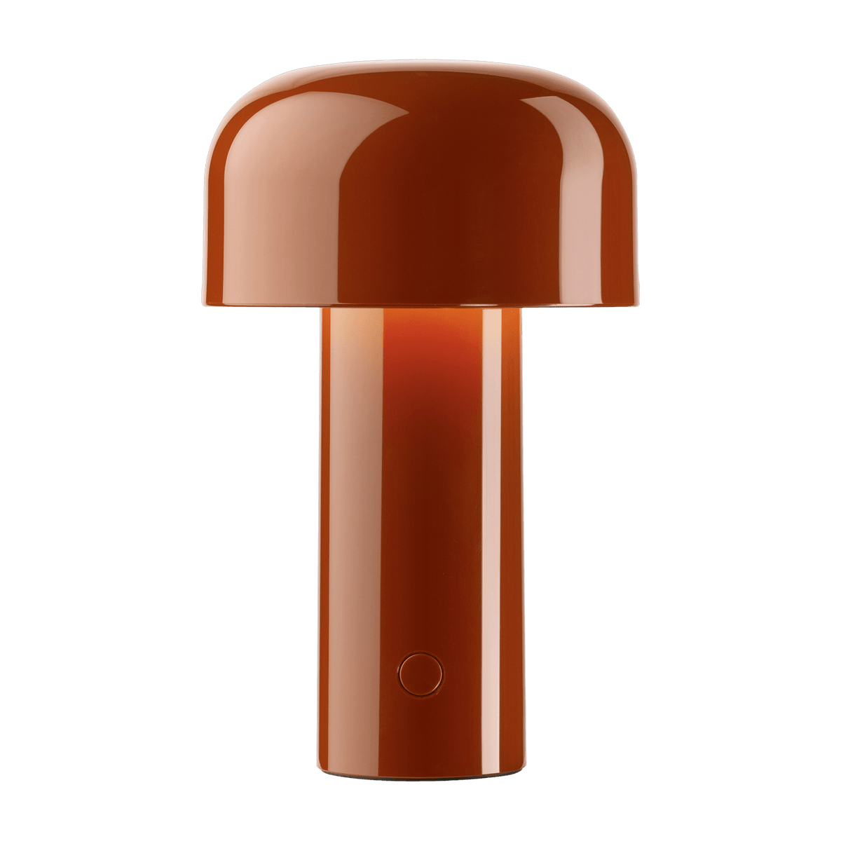 Lampe de table rechargeable design rouge brique Bellhop - Flos - The Cool Republic