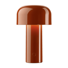 Lampe de table rechargeable design rouge brique Bellhop - Flos - The Cool Republic