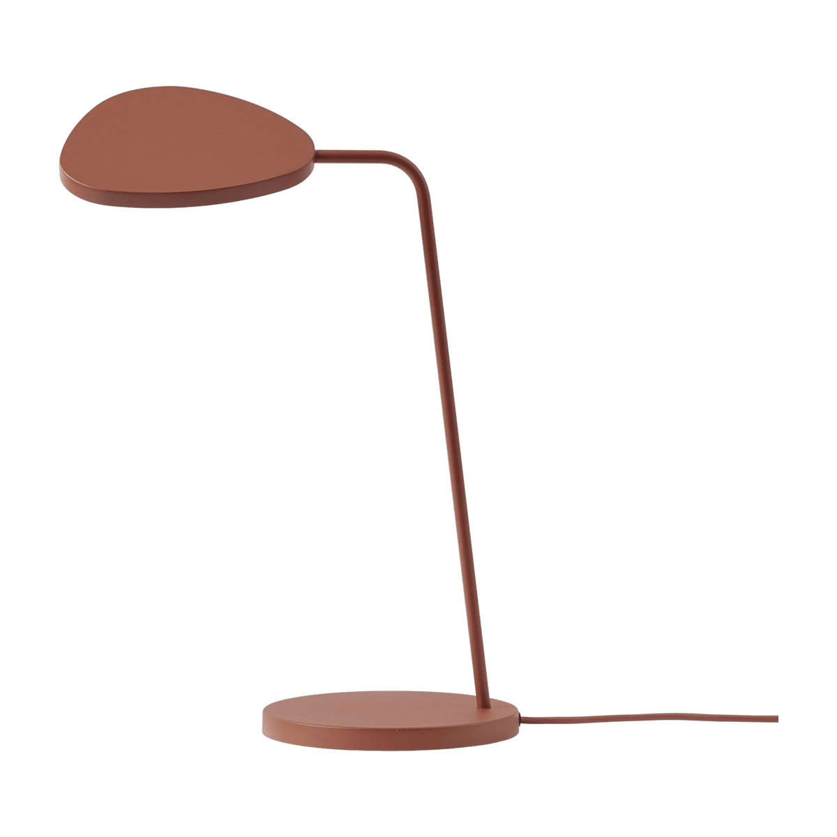 Lampe de table rouge 41,5 cm Leaf - Muuto - The Cool Republic