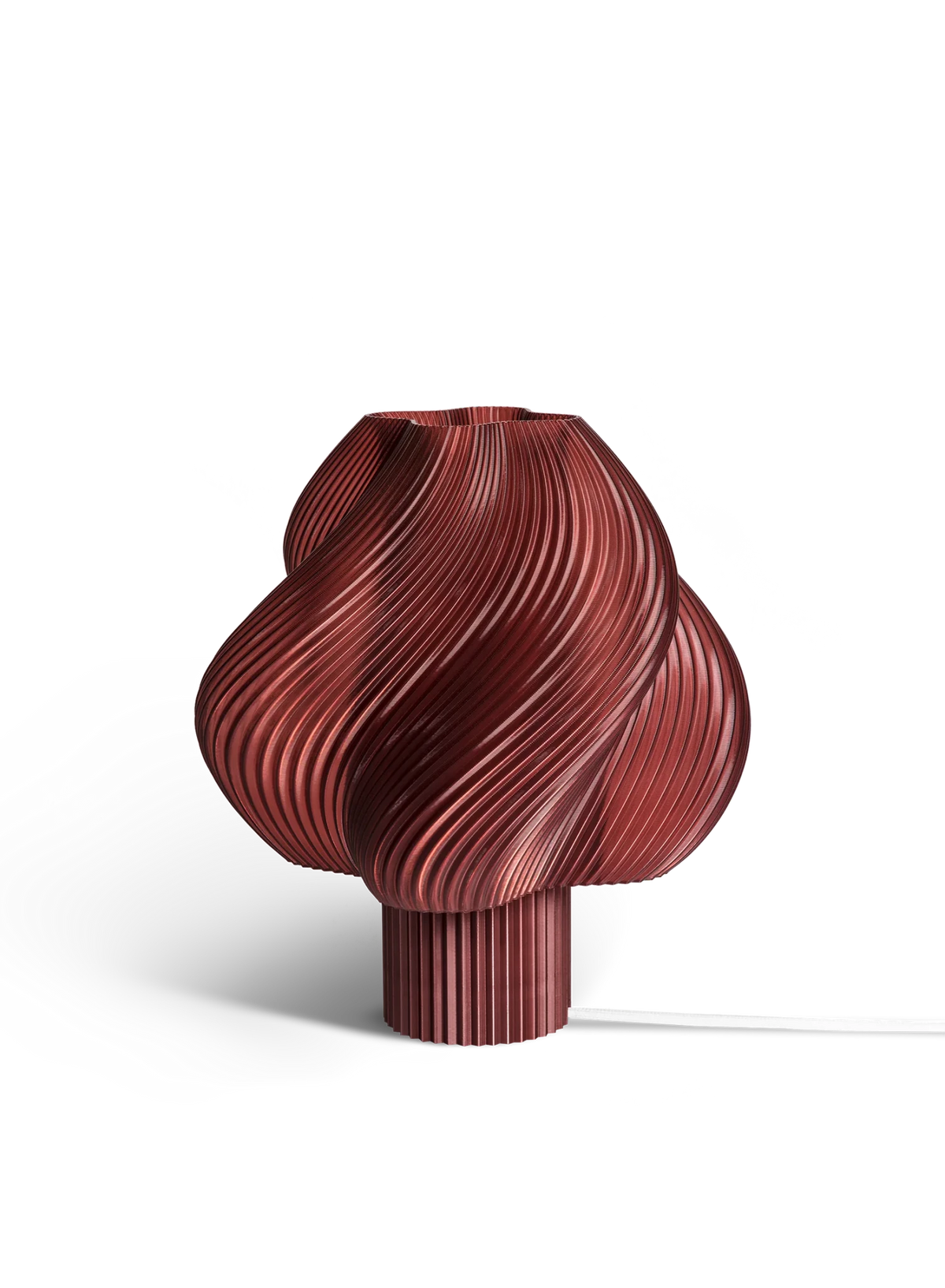Lampe de table rouge cerise 26 cm Soft serve regular - Crème Atelier - The Cool Republic