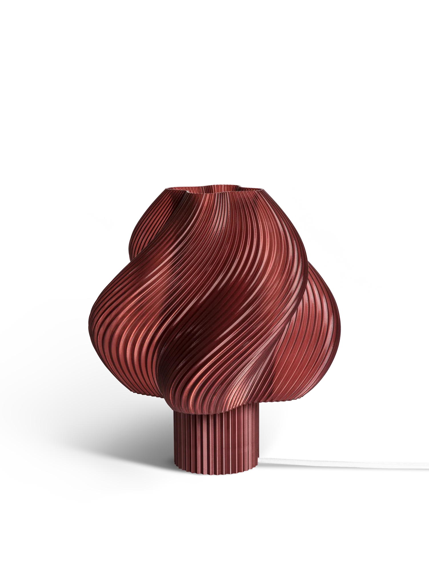 Lampe de table rouge cerise 26 cm Soft serve regular - Crème Atelier - The Cool Republic