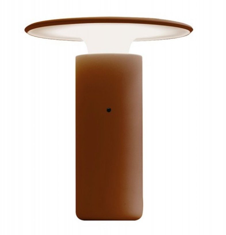 Lampe de table rouge en céramique 21 x 20 cm Nais - Pott - The Cool Republic