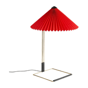 Lampe de table rouge et laiton Matin - HAY - The Cool Republic