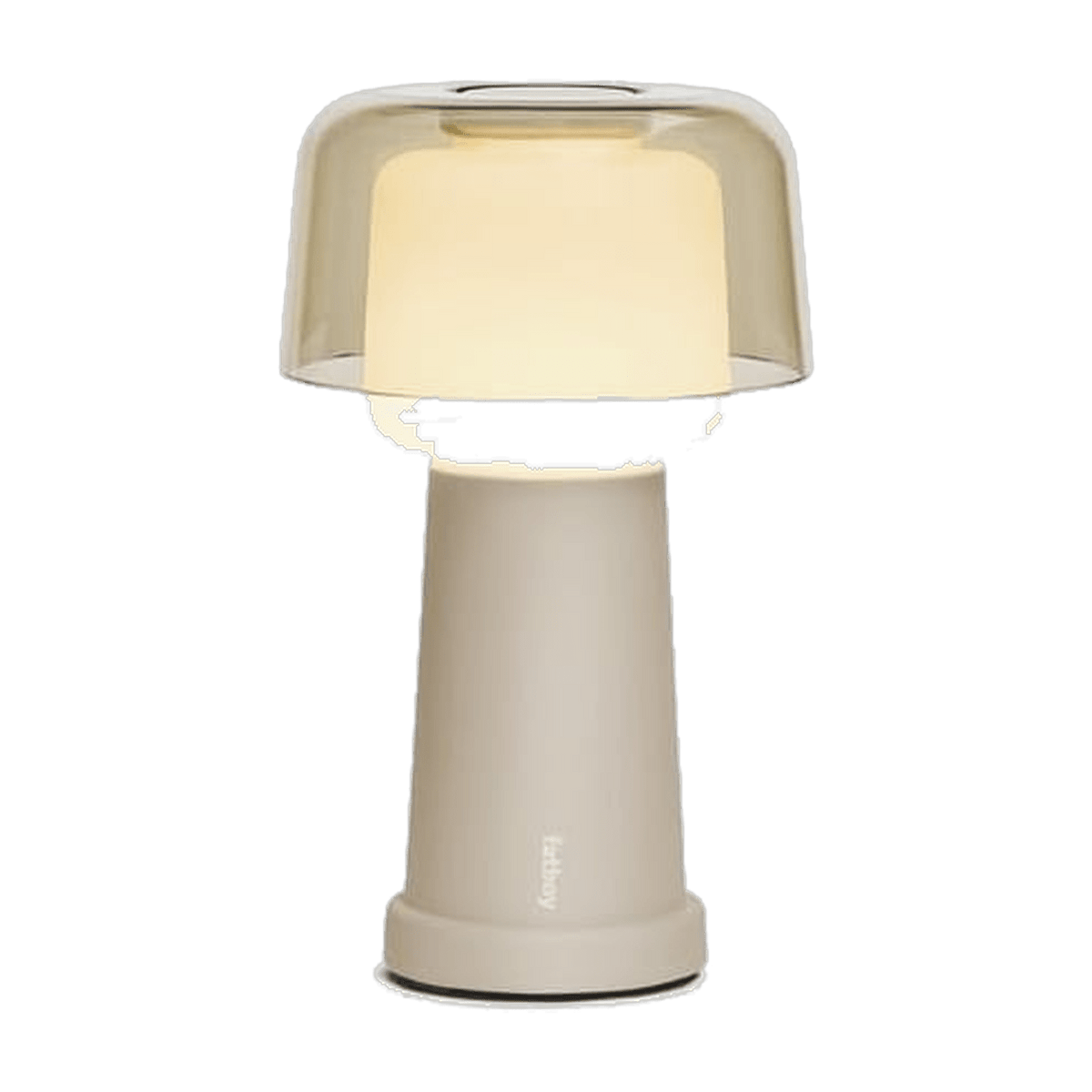 Lampe de table sans fil en métal beige 27,5cm Revolve - Fatboy - The Cool Republic