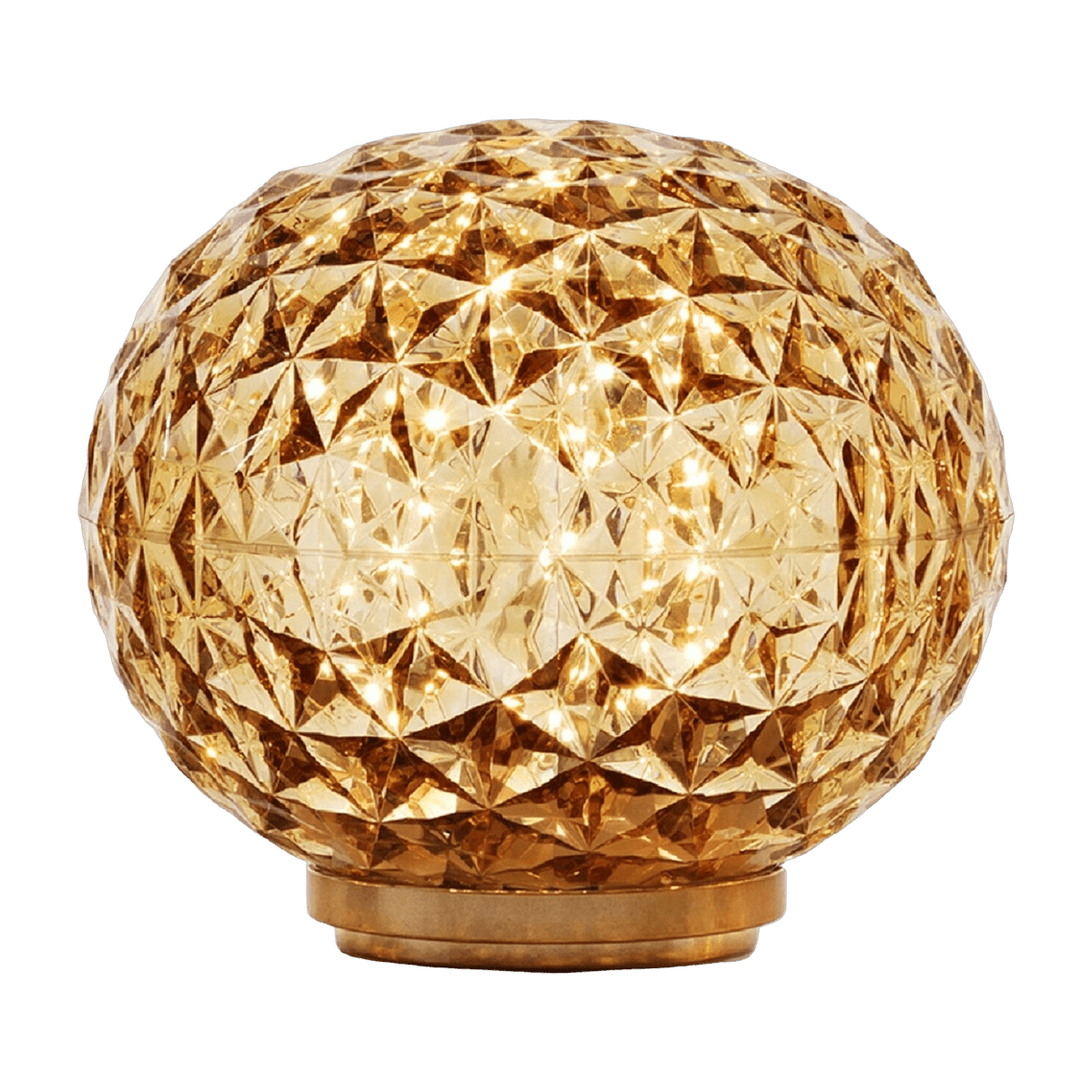 Lampe de table sans fil jaune Mini planet - Kartell - The Cool Republic