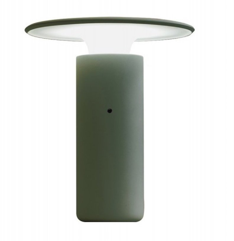 Lampe de table vert en céramique 21 x 20 cm Nais - Pott - The Cool Republic