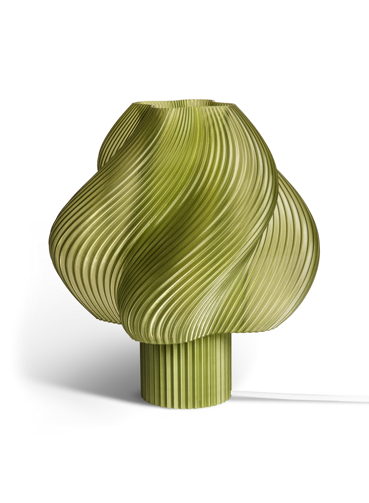 Lampe de table vert olive 34 cm Soft serve grande - Crème Atelier - The Cool Republic