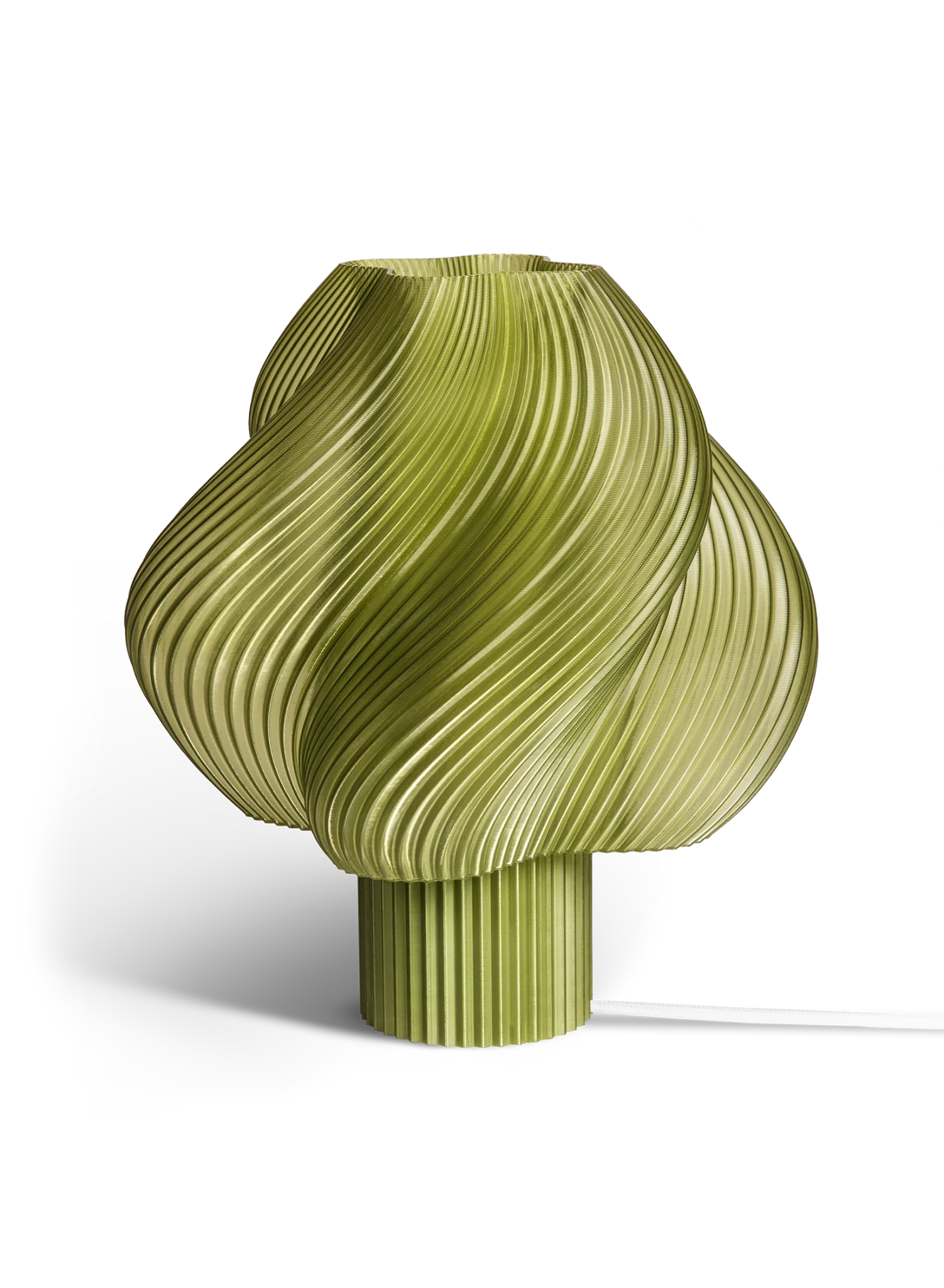 Lampe de table vert olive 34 cm Soft serve grande - Crème Atelier - The Cool Republic