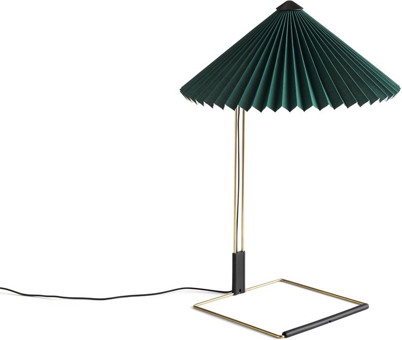 Lampe de table verte et laiton 38 x 52 cm Matin - HAY - The Cool Republic