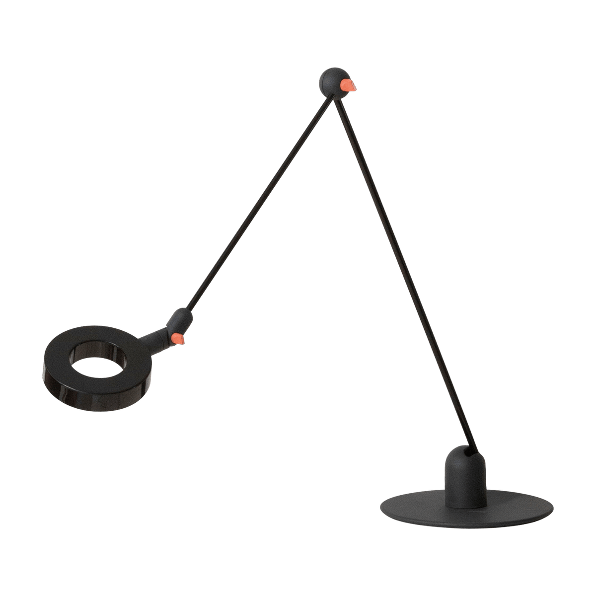 Lampe design de bureau en métal noir L'amica - Martinelli Luce - The Cool Republic