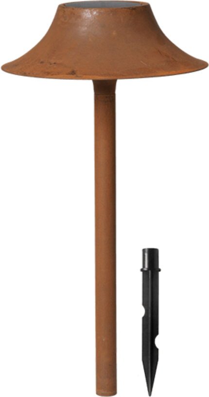 Lampe d'extérieur en acier terracotta 18x46cm Cortivo - Ferm living - The Cool Republic
