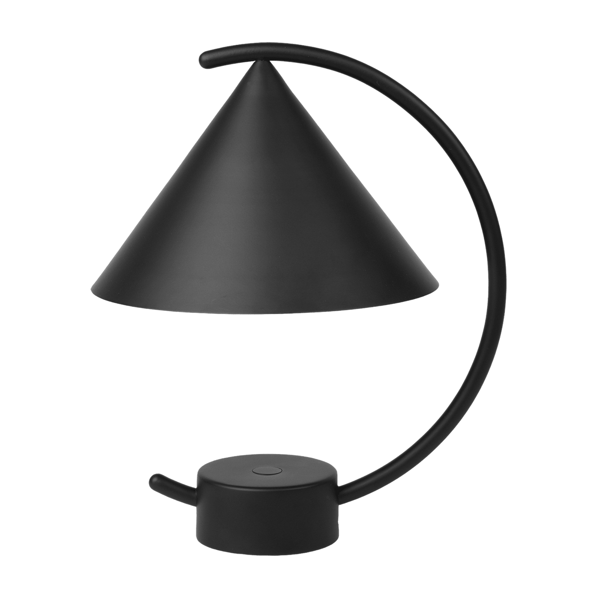 Lampe en acier brossé noir Meridian - Ferm Living - The Cool Republic