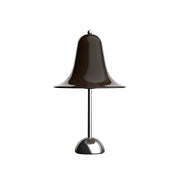 Lampe en acier chromé et marron 23cm Pantop - Verpan - The Cool Republic
