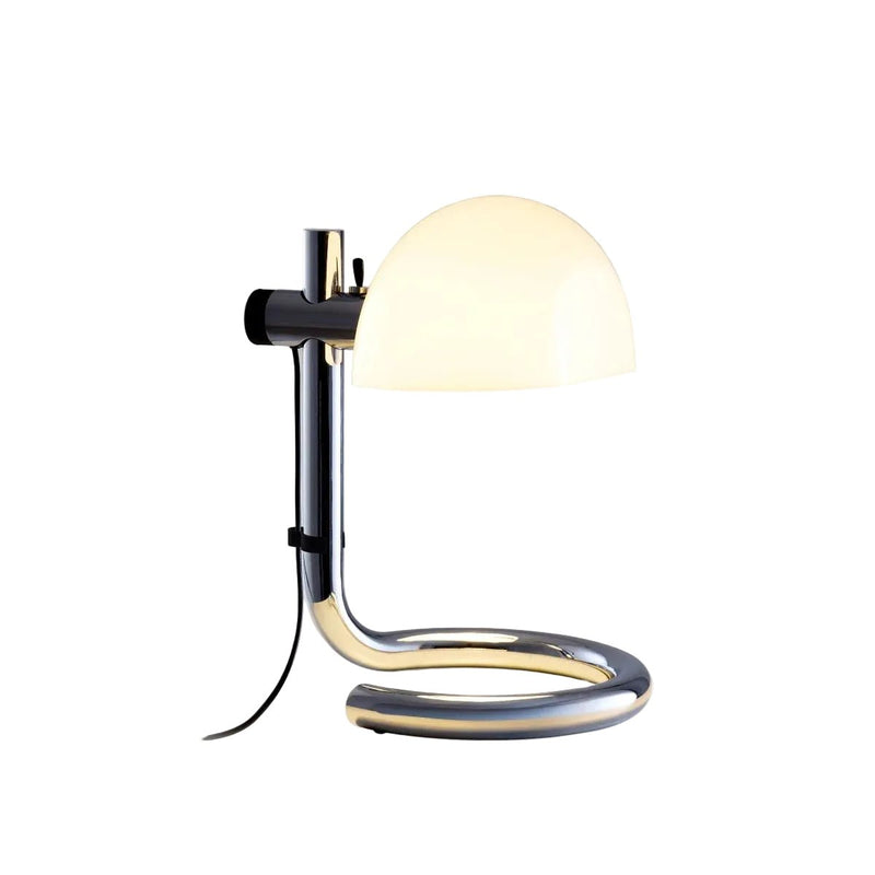 Lampe en acier chromé et plastique blanc 38x41cm Lauro - Marset - The Cool Republic