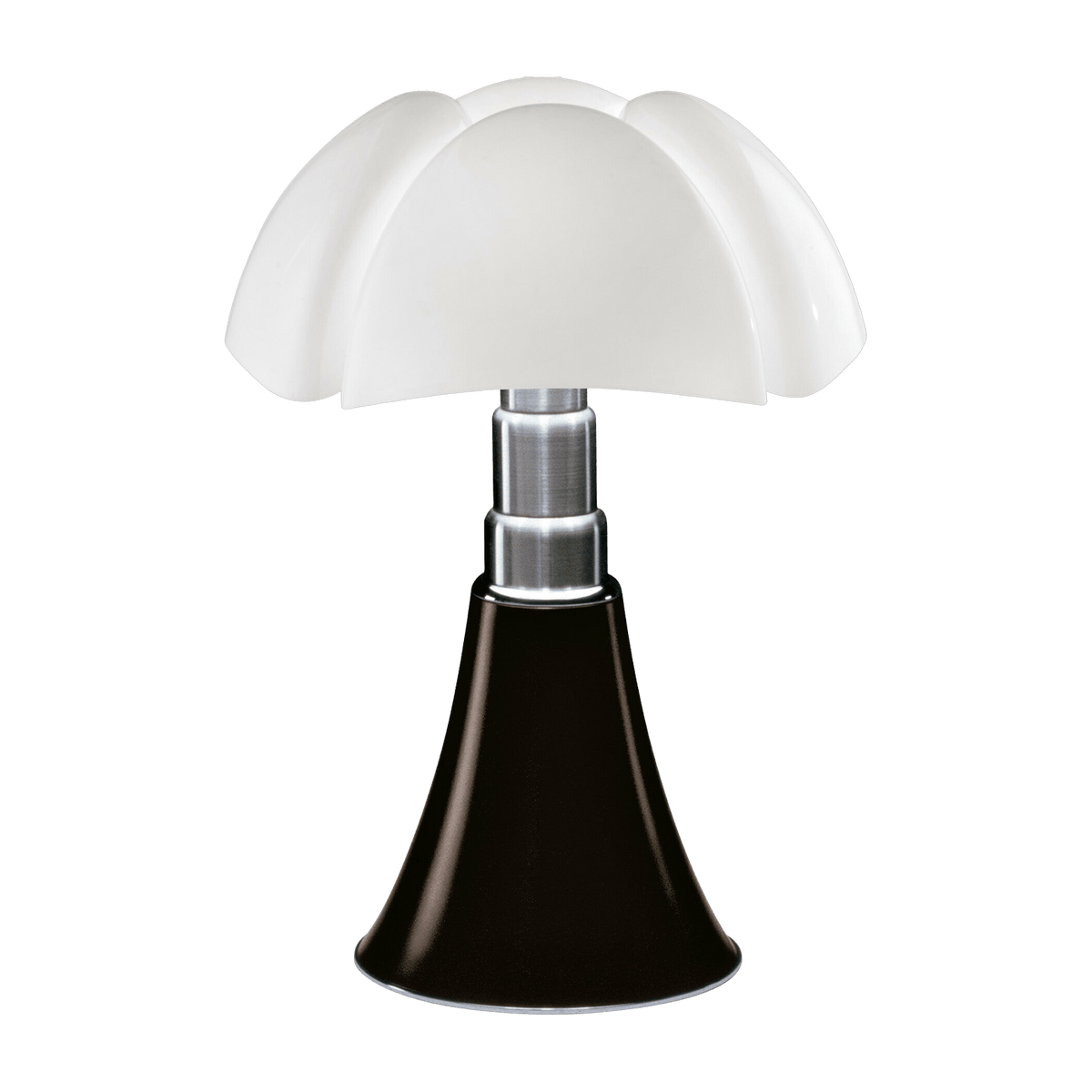 Lampe en acier inox brun foncé 55 x 86 cm Pipistrello - Martinelli Luce - The Cool Republic
