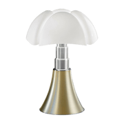 Lampe en acier inox laiton satiné 27 x 35 cm Mini Pipistrello - Martinelli Luce - The Cool Republic