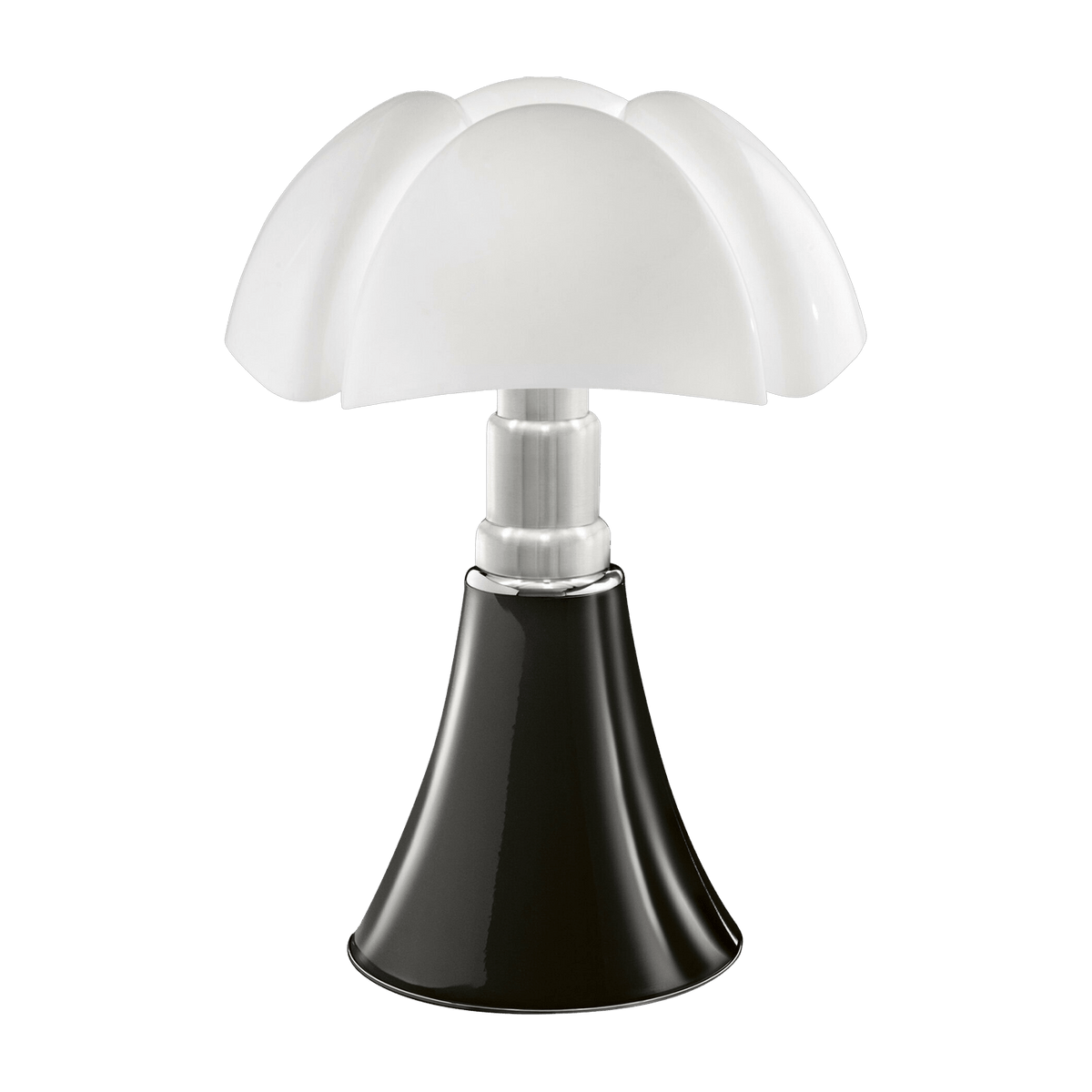 Lampe en acier inox noir 55 x 86 cm Pipistrello - Martinelli Luce - The Cool Republic