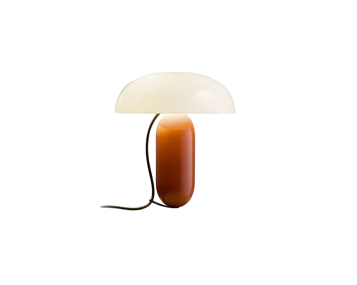 Lampe en acier orange et blanc 26x30cm Gambosa S - Marset - The Cool Republic