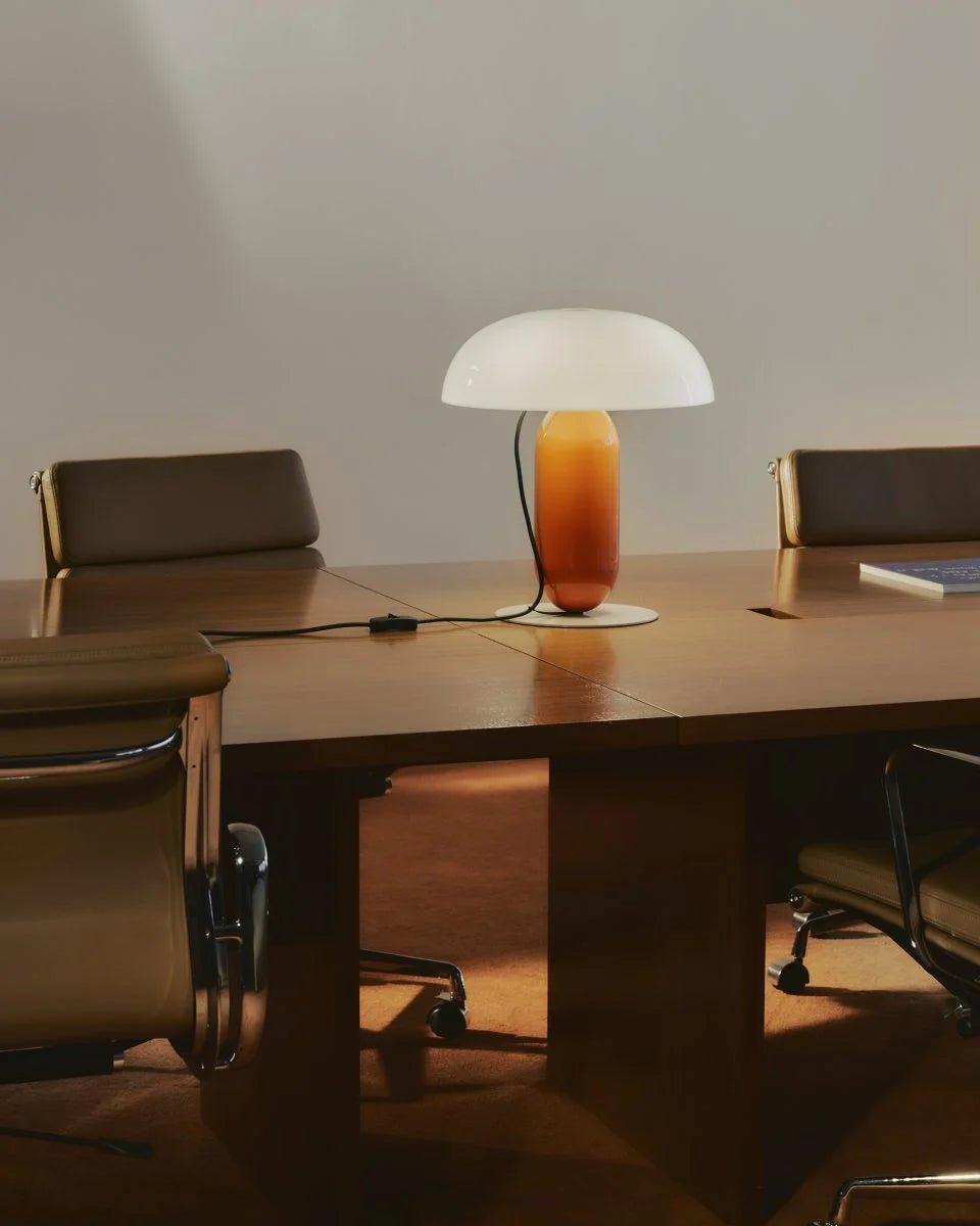 Lampe en acier orange et blanc 36x41,3cm Gambosa M - Marset - The Cool Republic